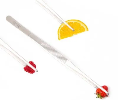 Produktbild von Kochzange | Cocktailzange aus Edelstahl | Länge: 30 cm | Große Kochzange | Cocktaildekoration mit dem Stabzange