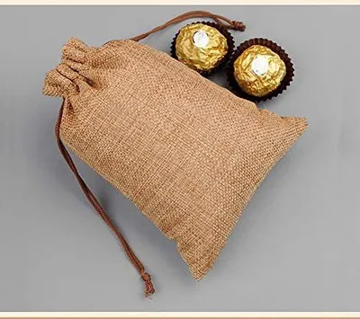 Produktbild von 10 Jutesäckchen für Geschenke und Aufbewahrung 17 x 23 cm