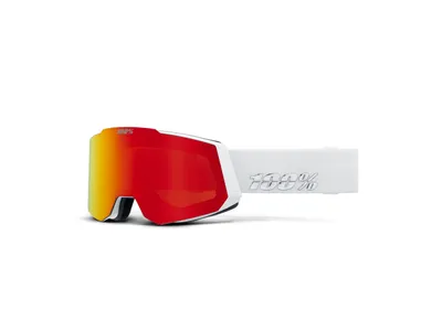 Produktbild von 100percent SNOW - SNOWCRAFT Goggle White HiPER Red Mirror