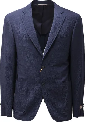 Obrázek produktu pro 2545AD giacca uomo CANALI 1934 vlna modrá/černá strečová bunda pánská