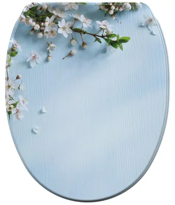 Immagine prodotto di SANILO® Sedile per wc con chiusura morbida e sgancio rapido Sakura, coperchio per wc direttamente dal produttore, sedile per wc, sedile per wc, copriwater, sedile per wc