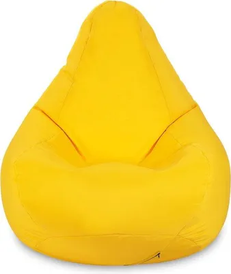Produktbild von Unyqoos® Gaming-Sitzsack Outdoor – ergonomischer, wasserabweisender Polyester-Sitzsack für Innen & Außen, Körperunterstützung, 75×75×80 cm, Gelb