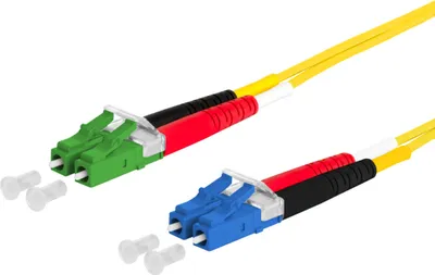Produktbild von METZ CONNECT OpDAT Patchkabel, LC-D / LC-D-APC, OS2, 3 m
