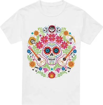 Immagine prodotto di Coco - Maglietta "Day Of The Dead" da uomo TV3444 (XL) (Bianco)