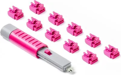 Image de SMARTKEEPER ESSENTIAL / 10 x RJ45 Port Blockers with 1 x Lock Key Basic / Pink