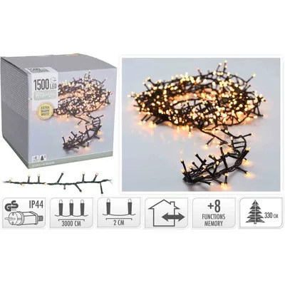 Obrázok produktu pre LED svetelná reťaz, 1500 LED, oranžová, 230V~, IP44, 33 m