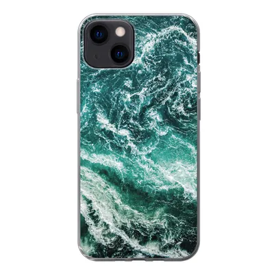 Produktbild von MuchoWow® Handyhülle Schutzhülle Hülle für iPhone 13 Marmor - Gemustert - Natursteine Silikon Softcase Handy Hülle - Karteninhaber