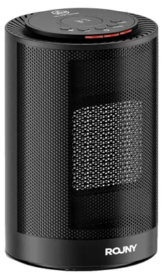 Image de Radiateur soufflant, chauffage rapide, diffusion oscillante de la chaleur, noir, 1200 W