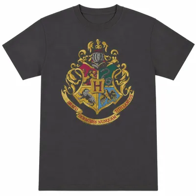 Produktbild von Harry Potter - "Hogwarts Crest" T-Shirt für Herren/Damen Uni, Gewebe TV35372 (M) (Holzkohle)