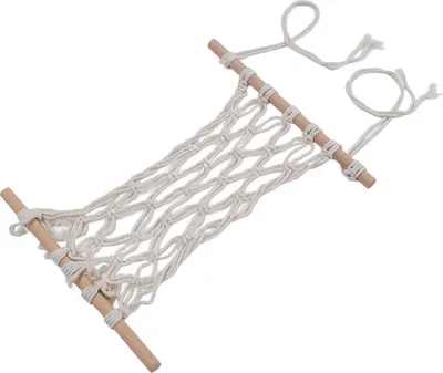 Produktbild von Hängende Obsthängematte mit Haken, handgewebt unter dem Schranknetz für die Küche, 39,9 cm