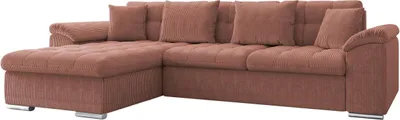 Produktbild von MIRJAN24 Ecksofa Diana Cord mit Bettkasten und Schlaffunktion, Elegante Couch, Polsterecke Sofa (Farbe: Poso 29, Seite: Links)