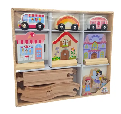 Image de Circuit de voitures en bois pour filles