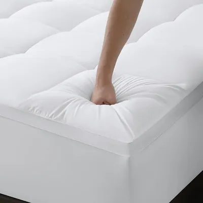 Produktbild von Matratzen Topper 180x200 cm | Dicker Topper | Matratzenauflage mit 25 cm Tiefe Taschen | Weicher & maschinenwaschbar Matratzenschoner | Weiß