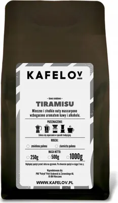 Produktbild von KAFELOV | Kaffeepulver TIRAMISU - 250g - Aromatische Mischung - 100% Arabica - Perfekt für Kaffeeliebhaber