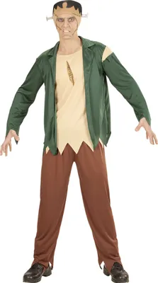 Produktbild von Monster-Kostüm für Herren Halloweenkostüm braun-grün