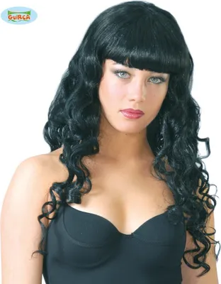 Produktbild von Märchenhafte Königin Lange Schwarze Perücke Mittelalter Verzauberung Festliche Haarpracht Karneval Gothic Diva Elegante Prinzessin Fasching Fantasy, Farbe: Schwarz
