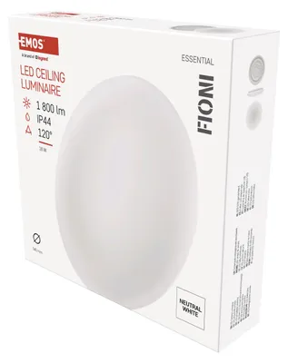 Productafbeelding van EMOS LED inbouwspot FIONI, rond, wit, 18W, neutrale wit, IP44, ZM1121