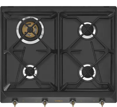 Produktbild von Smeg Srv864aogh 60 Cm Gasherd 4 Brennern Silber  Silber One Size