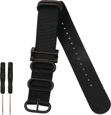 Obrázok produktu pre INF Nylonový remienok na hodinky pre Suunto Core čierna