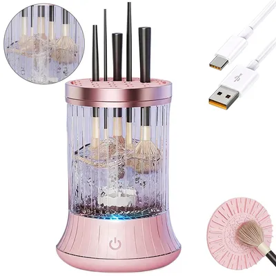 Produktbild von Automatischer Make-up Pinselreiniger,elektrische Reinigungsmaschine mit USB Aufladung,für Kosmetikpinsel & Beauty Schwamm, hygienische Tiefenreinigung