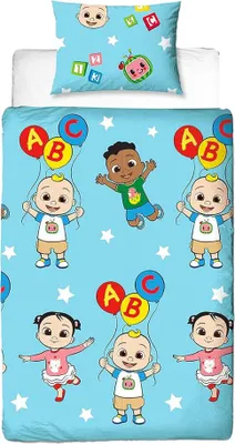 Immagine prodotto di Cocomelon - Biancheria da letto "Friends", reversibile TC147 (letto singolo) (Colorato)