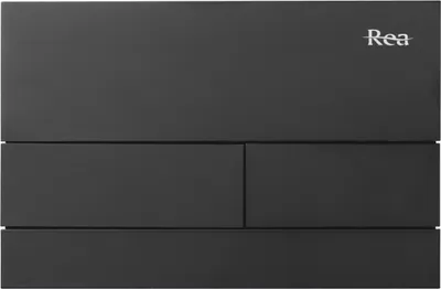 A black flush plate with the brand logo 'Rea' in the top right corner.