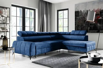 Produktbild von Schnelle Liferung 5 Tage ! Ecksofa LONDON - RECHTE SEITE Magic (Velvet 2216)