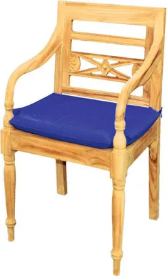 Produktbild von Teako Design Sitzauflage für Gartenstuhl Aoste 45x42 cm Blau