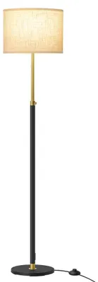 Obrázek produktu pro Stojací lampa s nastavitelnou výškou | Zlatá a černá barva | Rozměry 30x30x140-170 cm