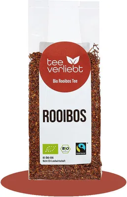 Produktbild von teeverliebt - Rooibos ohne Aroma & FairTrade Rotbuschtee | 100g