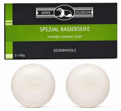 Produktbild von Rasierseife, Zedernholz, 2-er Pack a 60g