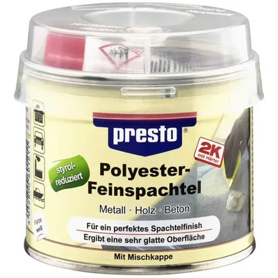 Obrázok produktu pre PRESTO 2K jemný plnič prestolith® biely, tvrdidlo červené 250 g