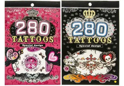 Produktbild von 16 Hefte mit Tattoos 2 sort. 2246