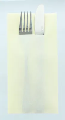 Produktbild von Airlaid Besteckservietten Champagner, 40 x 40 cm, 75 Stück - Mank