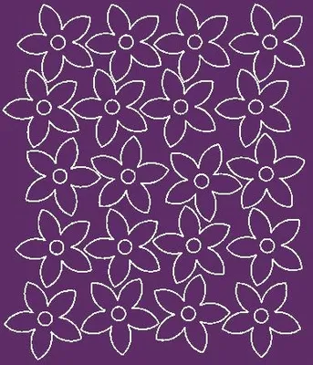 Produktbild von Wandaufkleber, Fensterblumen, 20 Stück, lila matt