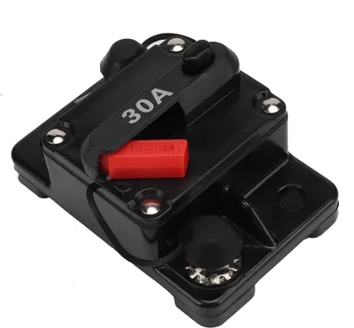 Productafbeelding van Stroomonderbreker, Zekering voor stroomonderbreker, Audio-stroomonderbreker, Resetbare stroomonderbreker, Stereo-stroomonderbreker
