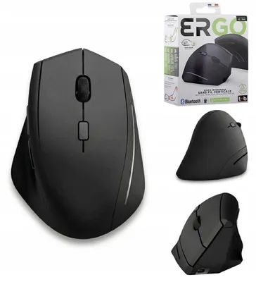 Image de Souris ergonomique sans fil Tnb Mwergovbtr, noire  Noire, taille unique