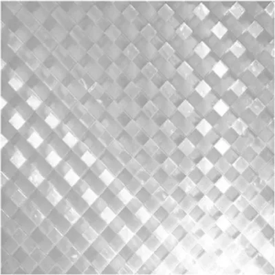 Produktbild von Selbstklebende Fensterfolie - Sichtschutzfolie - 100 x 45 cm - Wiederverwendbar und Einfach anzubringen - Silber (Rautenmuster)