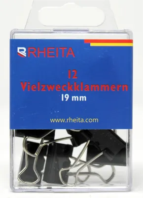 Immagine prodotto di 12 punti metallici multiuso Punti metallici Foldback 19 mm