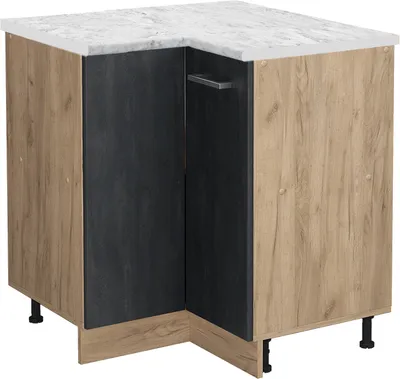 Obrázek produktu pro Rohová skříňka Vicco R-Line Černý beton 75.6 cm PD Mramor, Model 47530