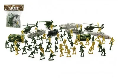 Image de Ensemble de soldats avec accessoires 81pcs