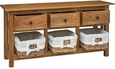 Obrázek produktu pro vidaXL Příborník Massives Mahagoniholz 100x30x50 cm