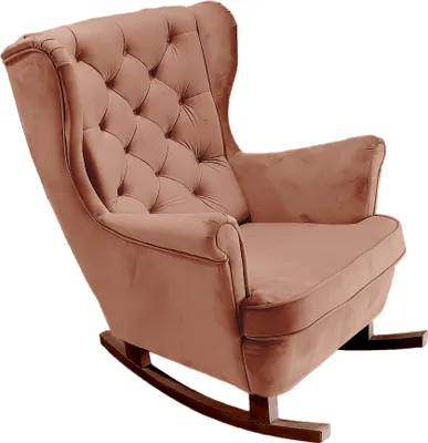 Produktbild von DomoHome Relaxsessel Armlehnensessel Armlehnen Fernsehsessel Loungesessel Polstersessel Couchsessel Armsessel Chair Wohnzimmersessel Ohrensessel | 102x81x95cm | Powder Pink_29831