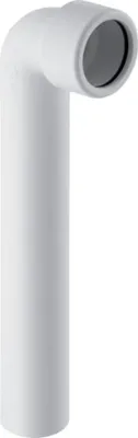 Produktbild von Geberit Anschlussbogen mit Quetschverschraub. 90 Gr. d40mm, PP, 1 Stk.