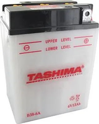 Image de Batterie Plomb Tashima 6v, 13a. L: 119, L: 83, H:161mm, + à Droite Pour Motos+c7829. (livrée Sans Acide). Remplace Origine B38-6
