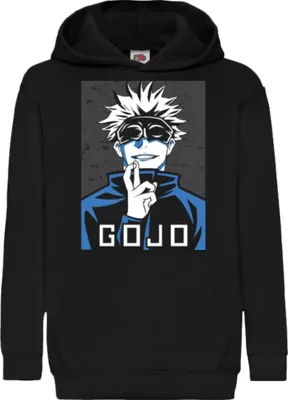Obrázek produktu pro Dětská Mikina S Kapucí Jujutsu Anime Manga Kaisen Satoru Gojo, 7-8 Jahr - 128 / Černá