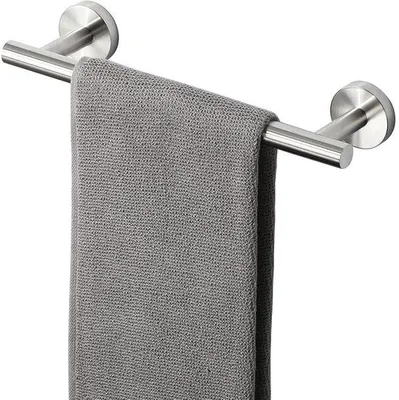Image de Porte-serviettes de salle de bain en acier inoxydable de 30 cm, à fixation par vis, pour la salle de bain, la cuisine et la buanderie