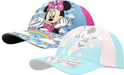 Produktbild von Minnie Mouse Cap – Disney Kappe aus 100% Baumwolle, Stylisch & Bequem Regenbogen