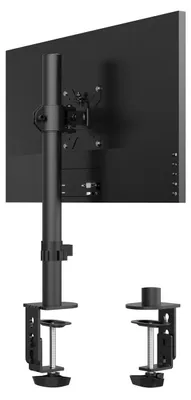 Immagine prodotto di Supporto monitor - Singolo - Da 13 a 32 pollici - Inclinabile e girevole - Fino a 10 kg - VESA 75 x 75 mm e 100 x 100 mm - Nero