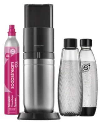 Image de SodaStream Duo, noir, avec bouton, 158 mm, 440 mm, système de vissage, verre